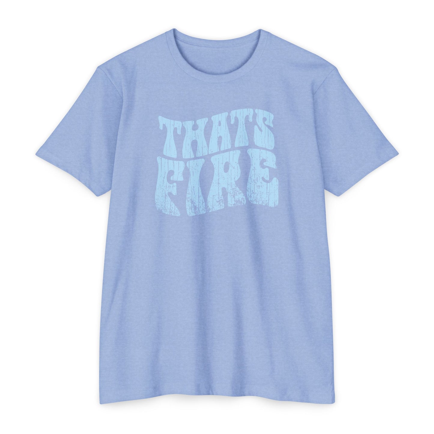 Men's 70s Vintage Style T-Shirt – Retro "That's Fire" Graphic Tee