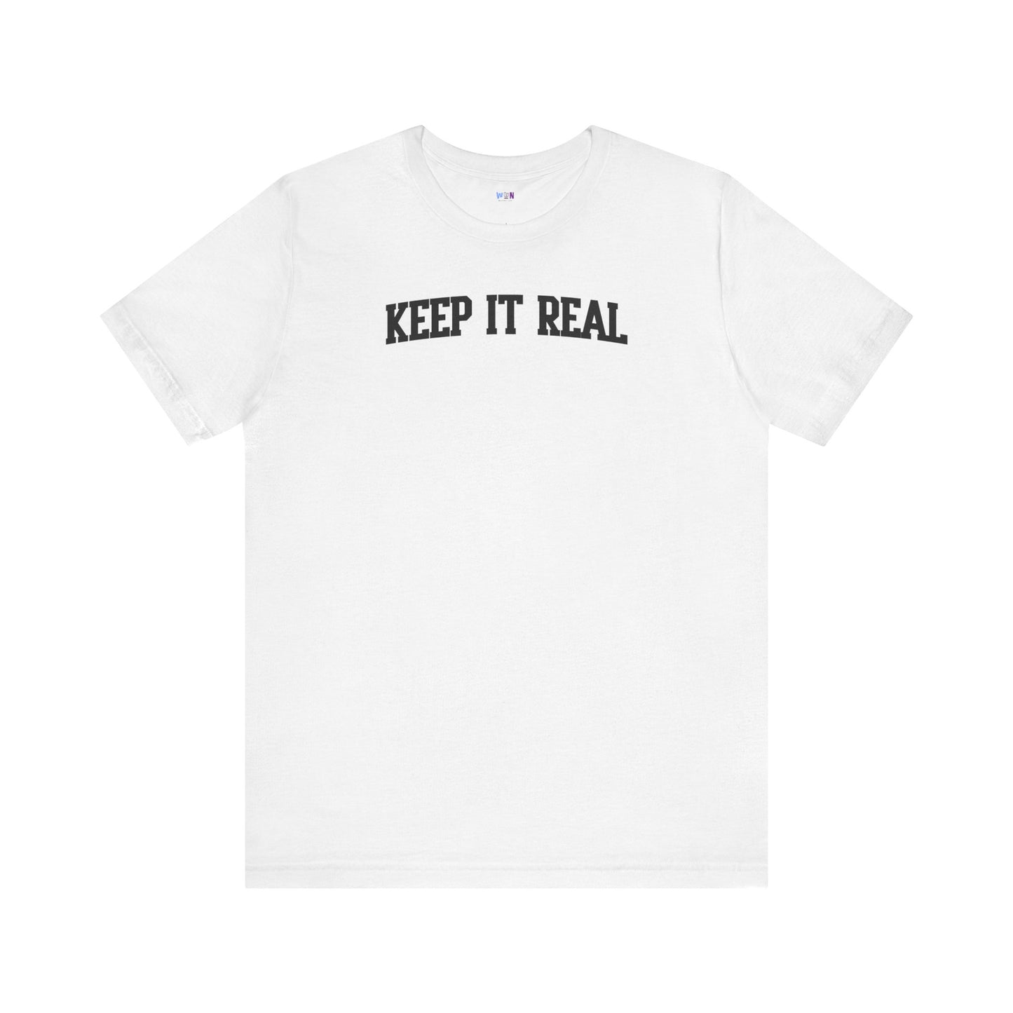 'Keep It Real' Soft Cotton College-Style Womens Tee