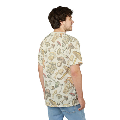Parchment Full-Print Mushroom Patterned Unisex Tee
