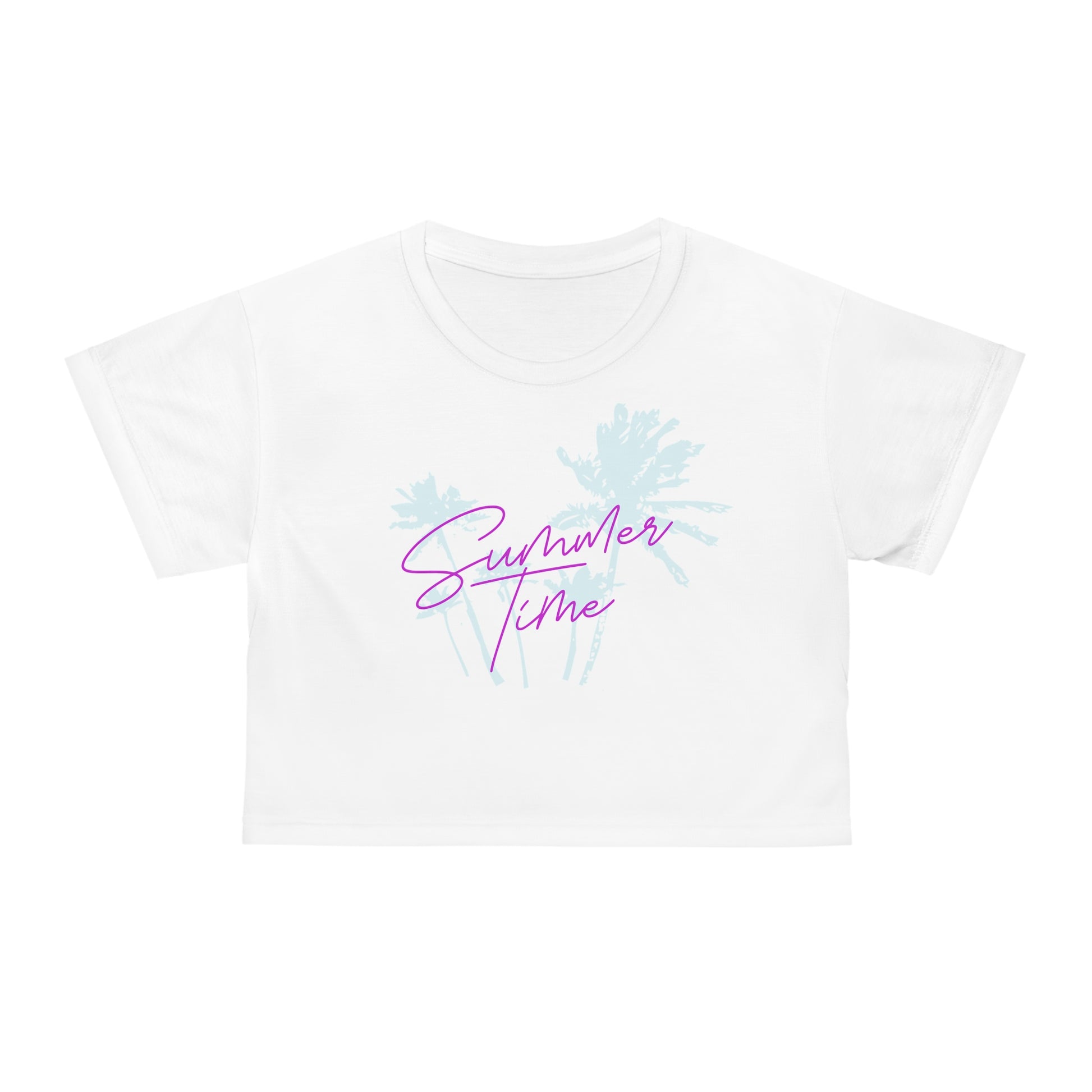 Summer Time Crop Top Womens Tee