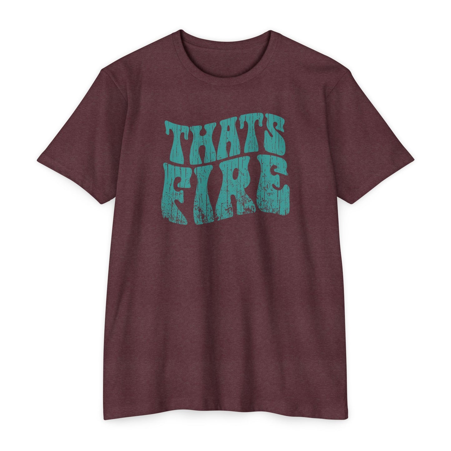 Men's 70s Vintage Style T-Shirt – Retro "That's Fire" Graphic Tee