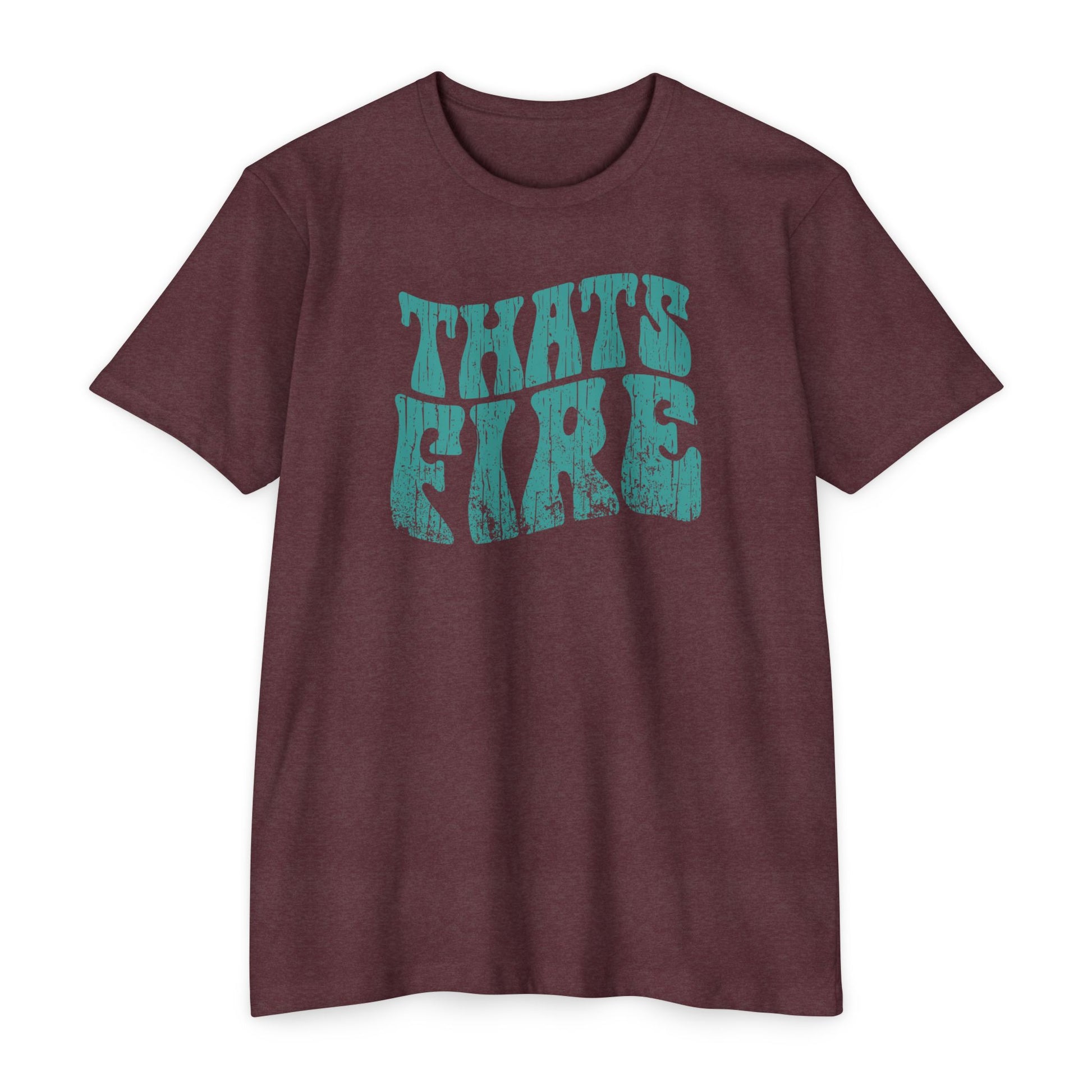 Men's 70s Vintage Style T-Shirt – Retro "That's Fire" Graphic Tee