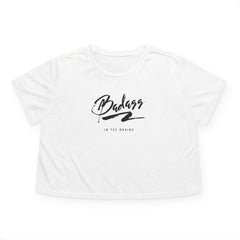 Flat lay thumbnail of Polyester and Viscose and Rayon Crop Top in color White on a white background