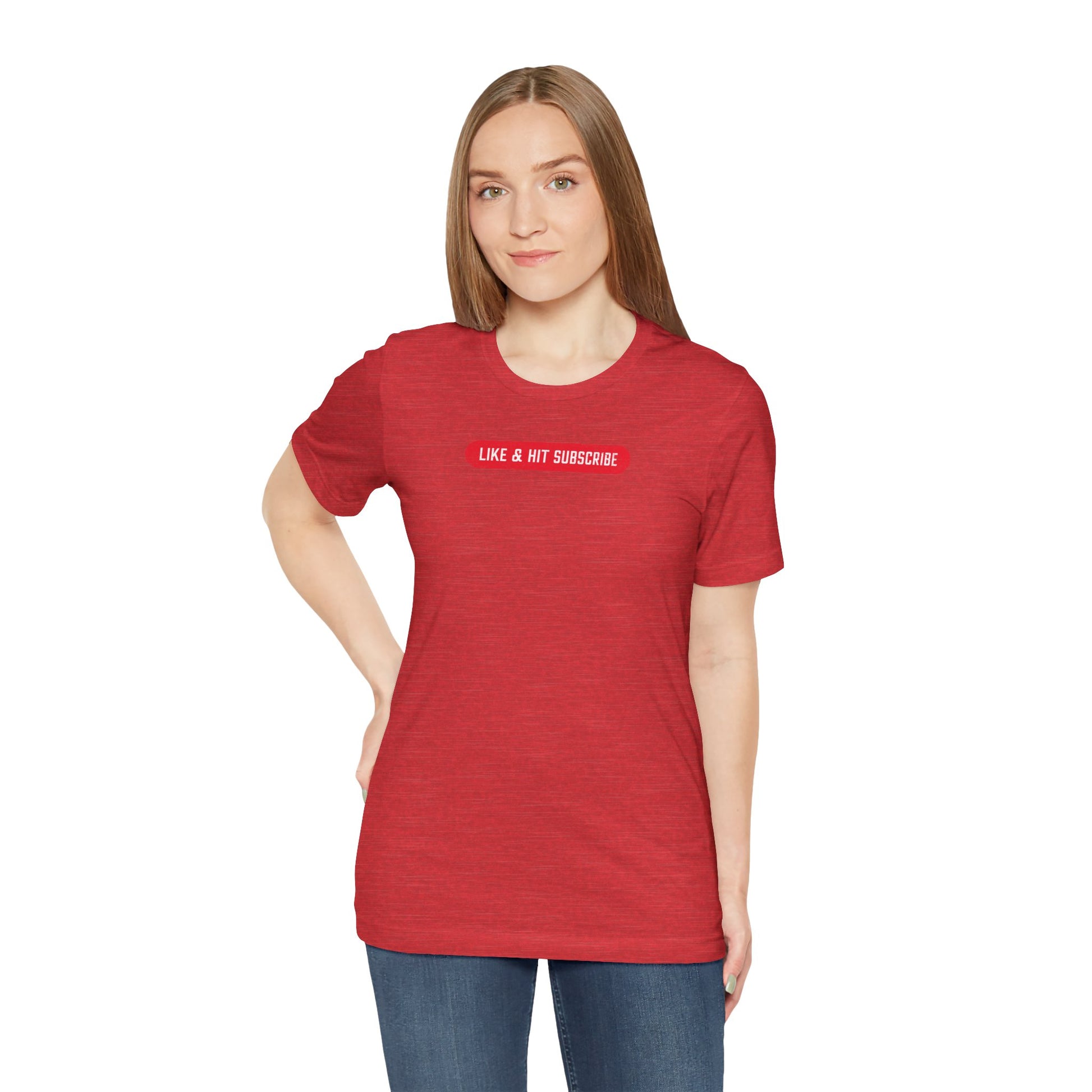 Like & Hit Subscribe Youtube Unisex Content Creator T-Shirt (Toolie)