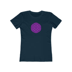 Flat lay thumbnail of Cotton T-Shirt in color Solid Midnight Navy on a white background
