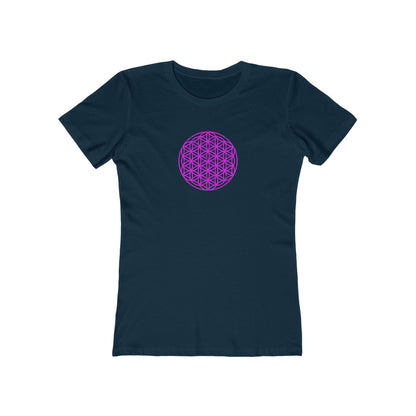 Vintage 'Flower Of Life' Slim Fit Womens Tee