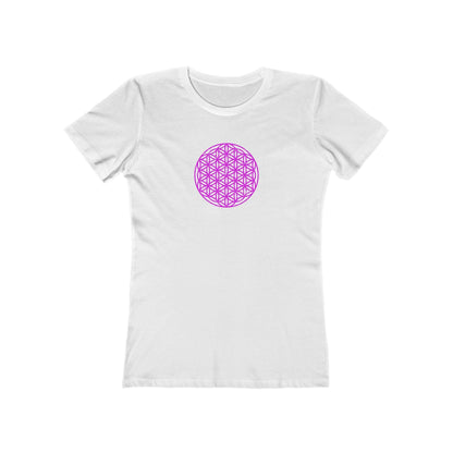 Vintage 'Flower Of Life' Slim Fit Womens Tee
