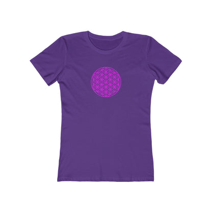 Vintage 'Flower Of Life' Slim Fit Womens Tee