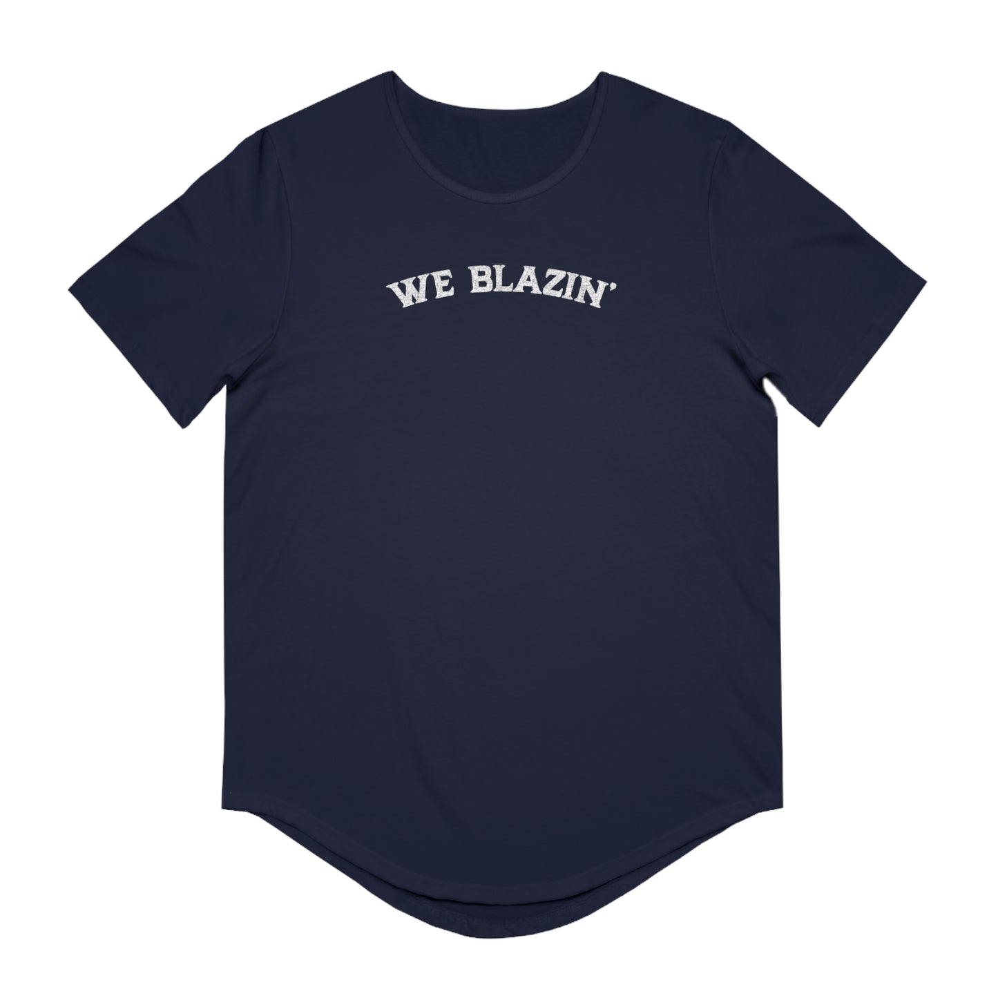 We Blazin' Vintage Curved Hem Tee for Men