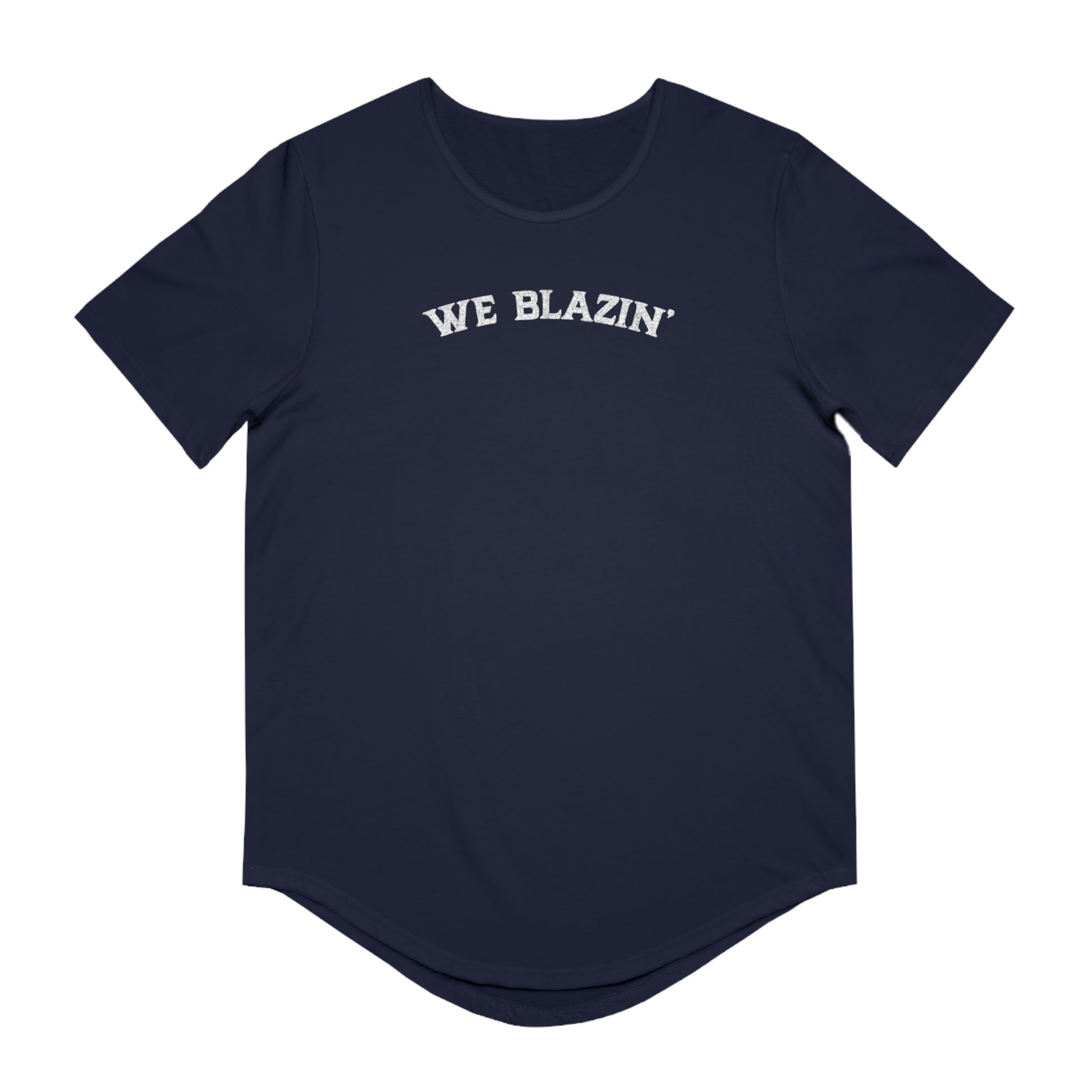 We Blazin' Vintage Curved Hem Tee for Men