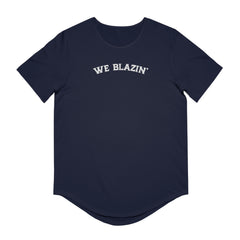 Flat lay thumbnail of Cotton T-Shirt in color Navy on a white background