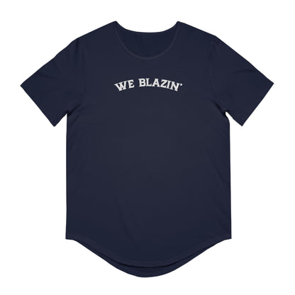 We Blazin' Vintage Curved Hem Tee for Men