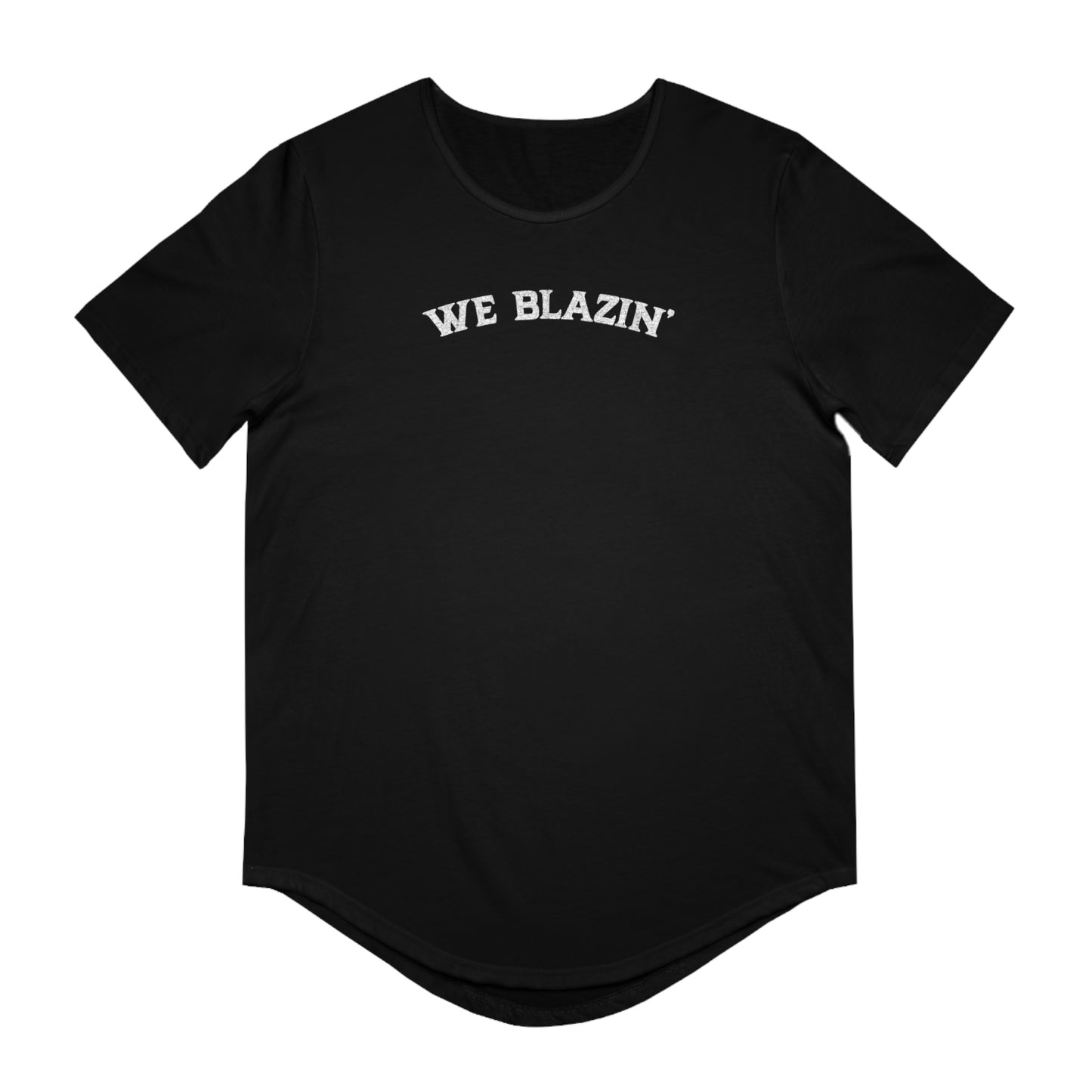 We Blazin' Vintage Curved Hem Tee for Men