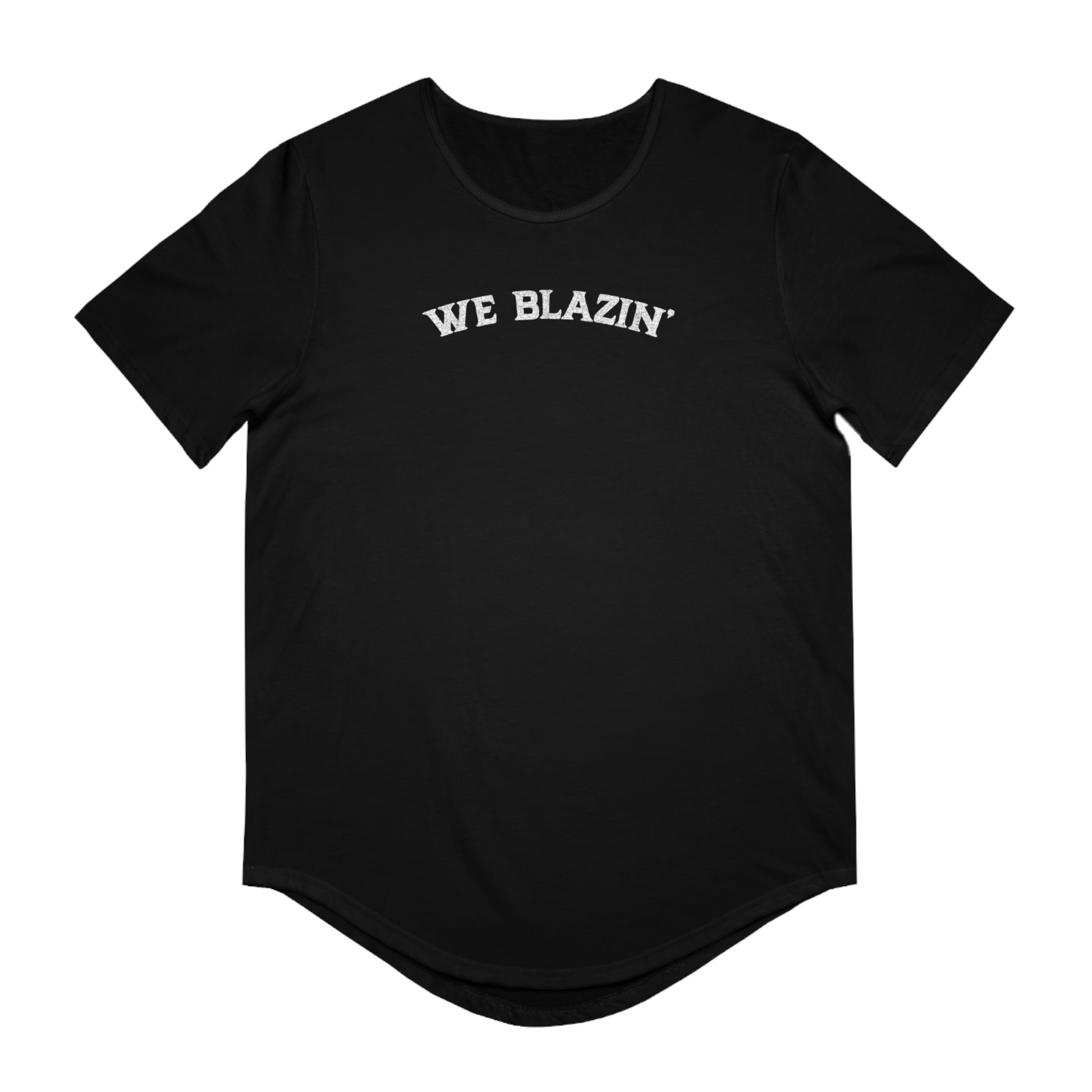 We Blazin' Vintage Curved Hem Tee for Men