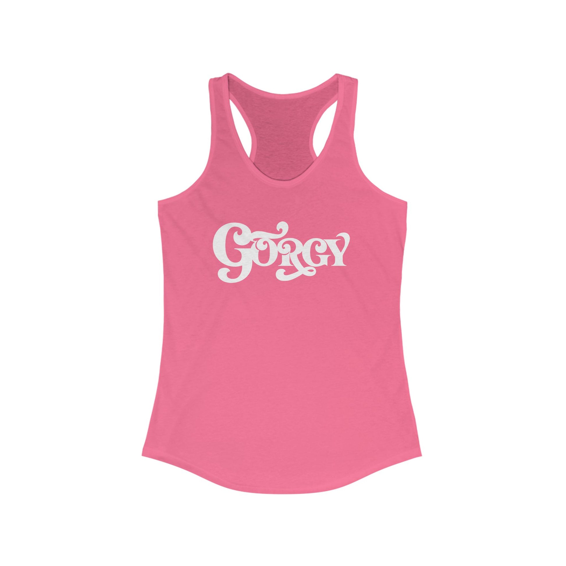 Gorgy Women's Curved Hem Racerback Tank Top