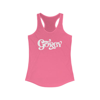 Gorgy Women's Curved Hem Racerback Tank Top
