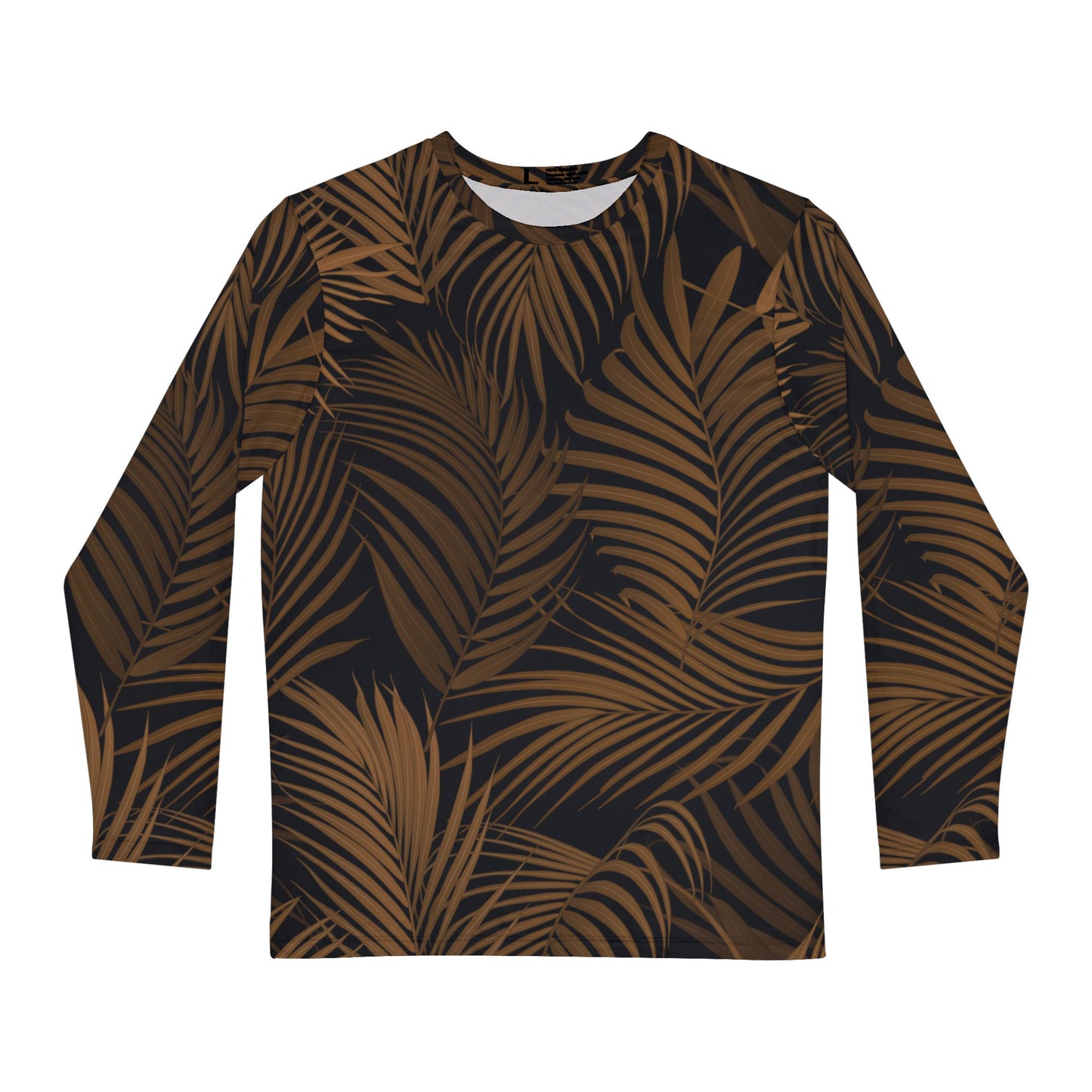 Brown Palm Leaf v1 Men's Long Sleeve Shirt