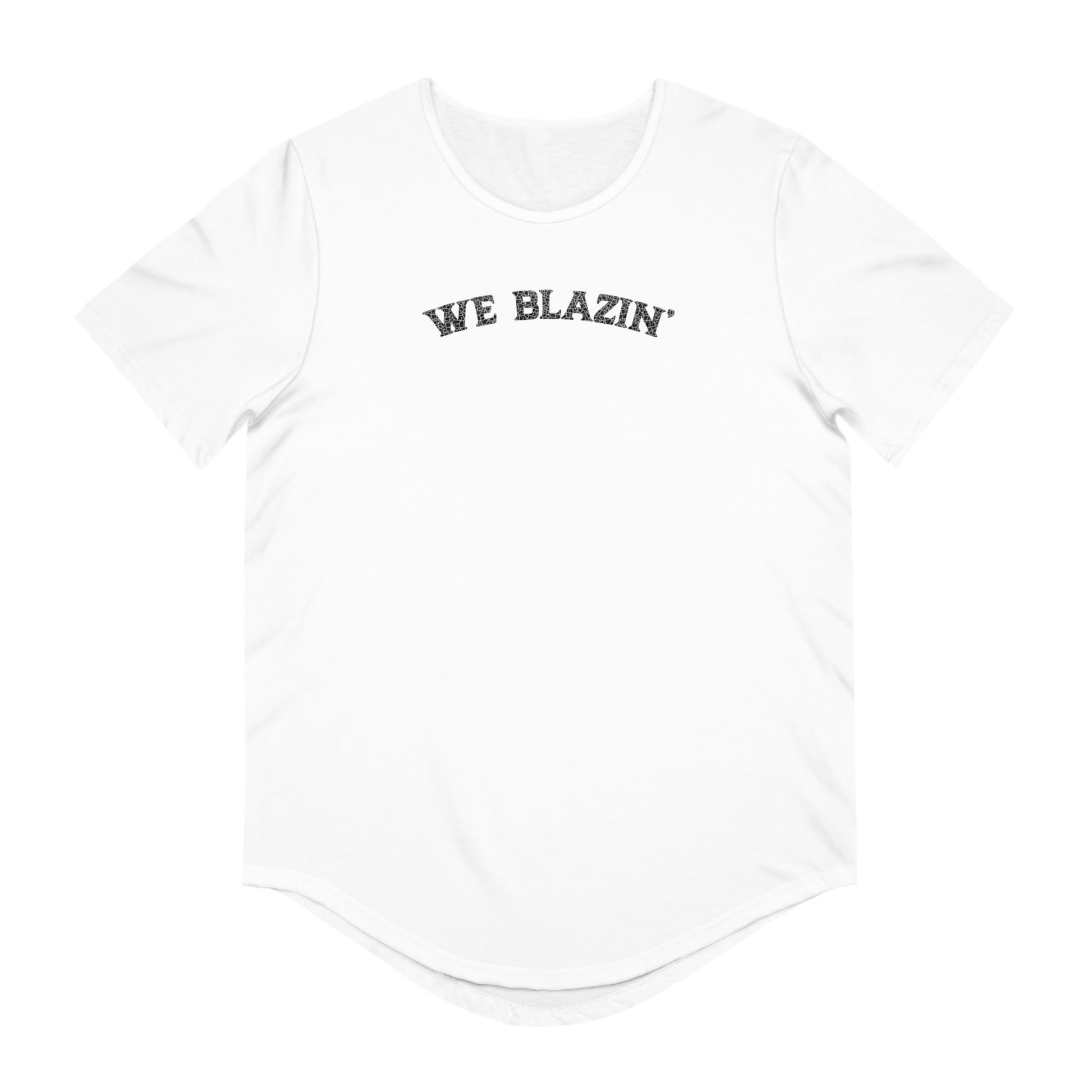 We Blazin' Vintage Curved Hem Tee for Men