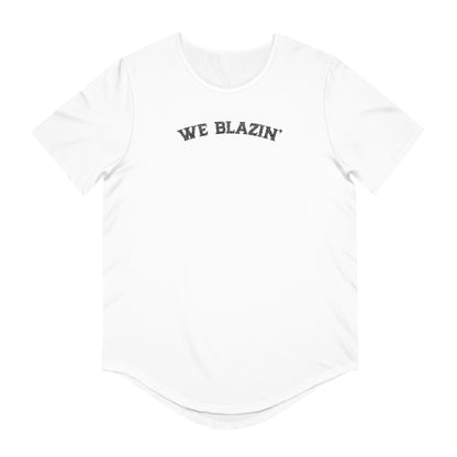 We Blazin' Vintage Curved Hem Tee for Men
