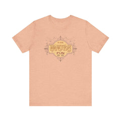 Flat lay thumbnail of Cotton T-Shirt in color Heather Peach on a white background