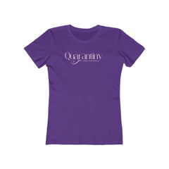 Flat lay thumbnail of Cotton T-Shirt in color Solid Purple Rush on a white background