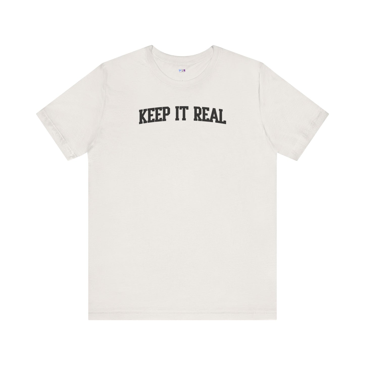 'Keep It Real' Soft Cotton College-Style Womens Tee