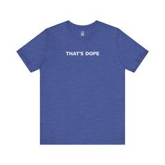Flat lay thumbnail of Cotton T-Shirt in color Heather True Royal on a white background