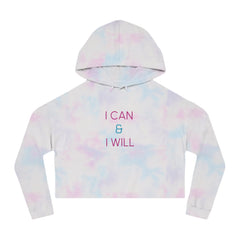 Flat lay thumbnail of Cotton and Polyester Hoodie in color Tie-dye Cotton Candy on a white background