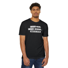 Flat lay thumbnail of Cotton and Polyester T-Shirt in color CVC Black on a white background