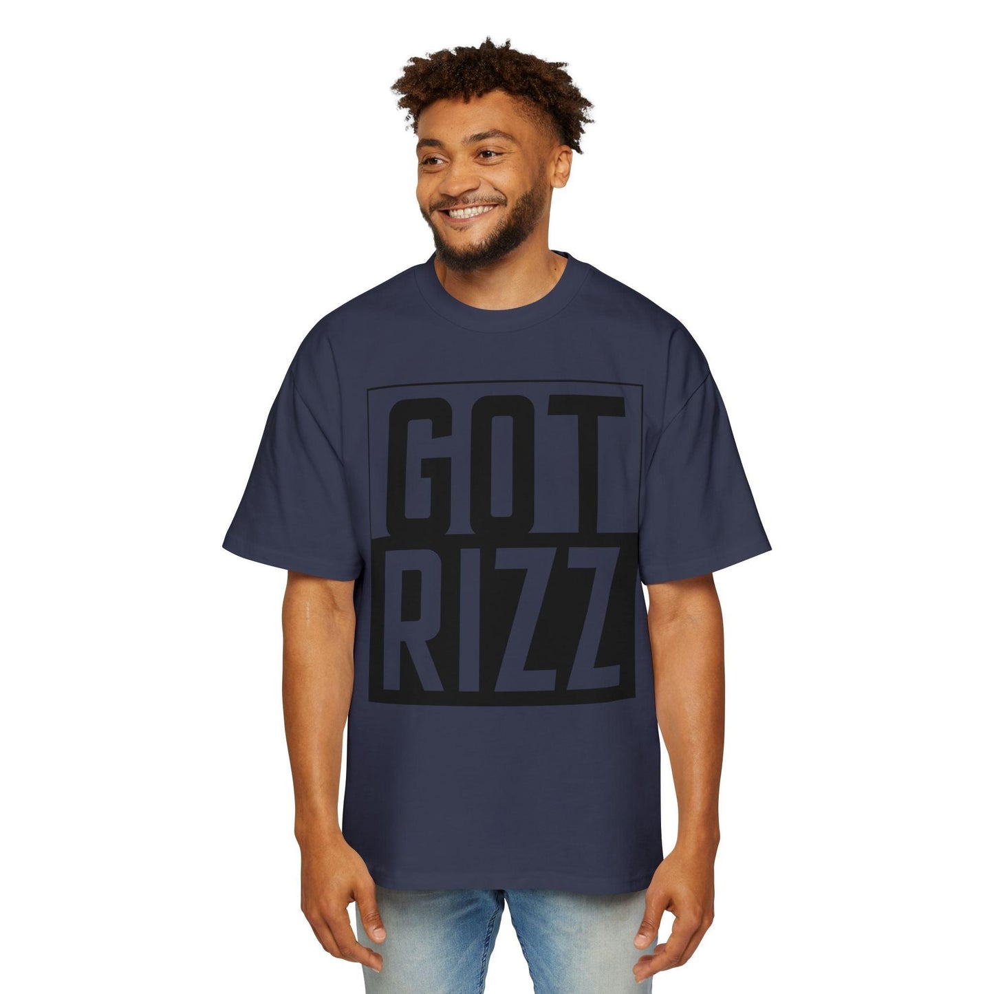 Got Rizz Men's Gen-Z Oversized Heavy Tarp Fit Tee