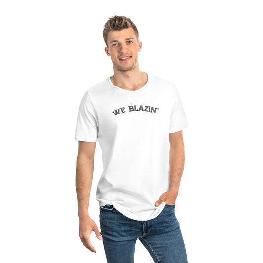 We Blazin' Vintage Curved Hem Tee for Men