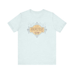 Flat lay thumbnail of Cotton T-Shirt in color Heather Ice Blue on a white background