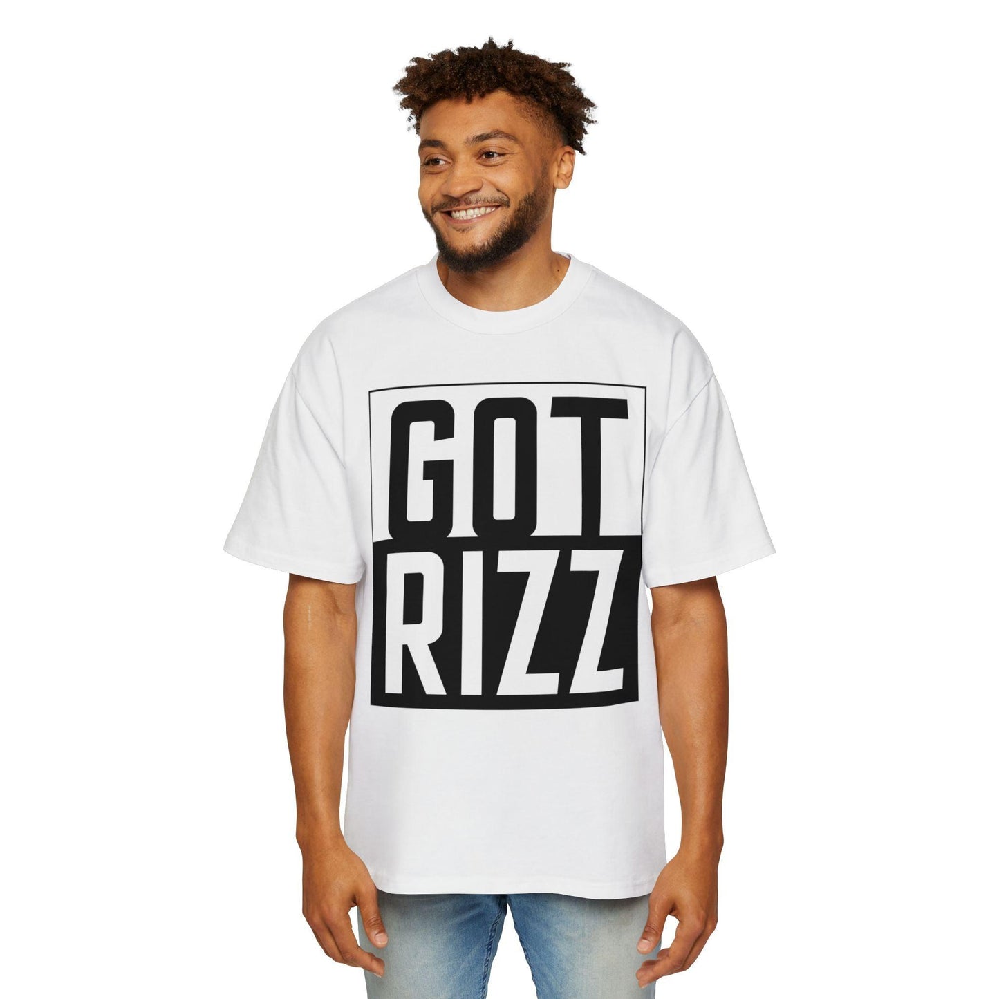 Got Rizz Men's Gen-Z Oversized Heavy Tarp Fit Tee