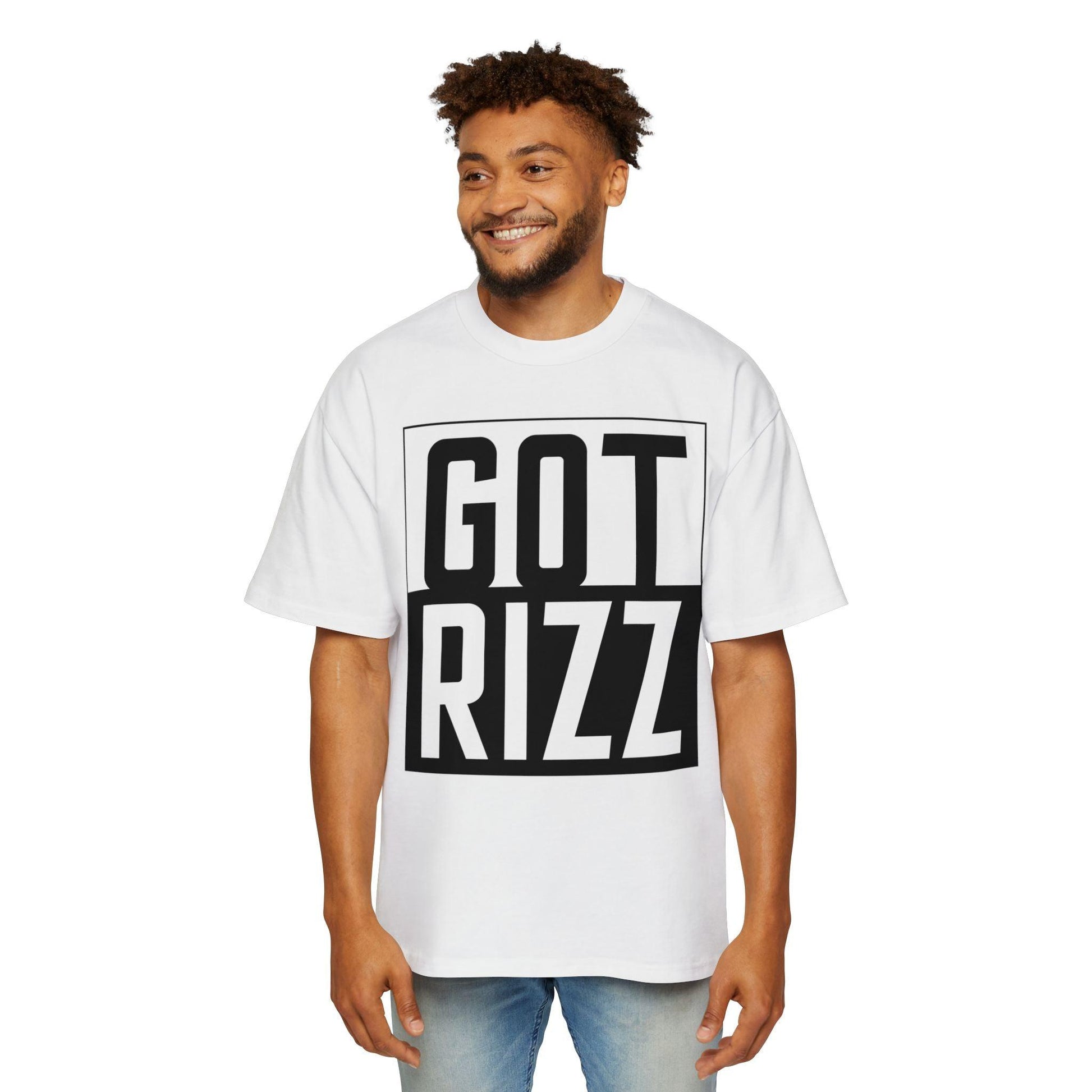 Got Rizz Men's Gen-Z Oversized Heavy Tarp Fit Tee