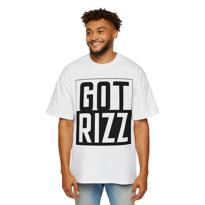 Got Rizz Men's Gen-Z Oversized Heavy Tarp Fit Tee