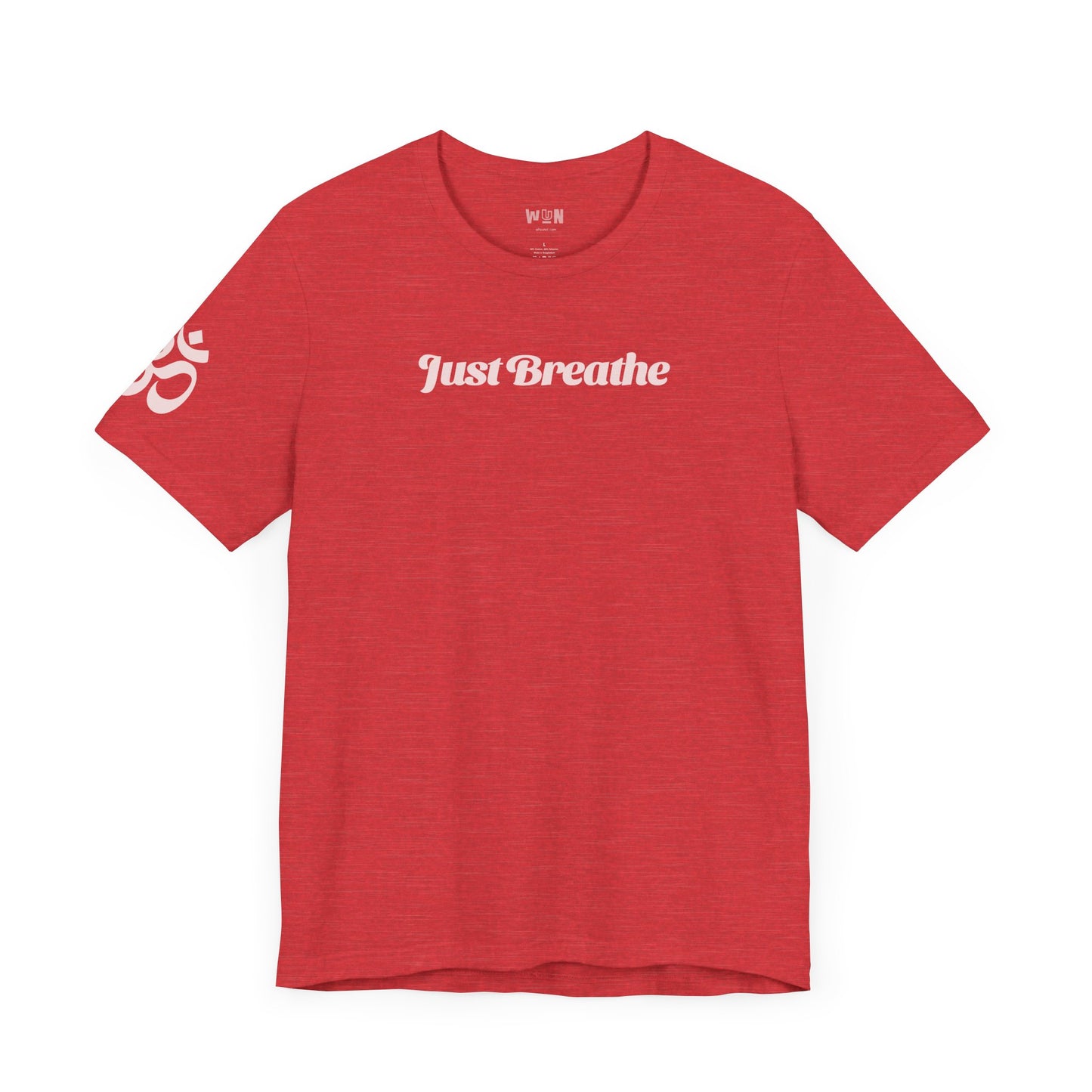 Just Breathe with Ohm symbol Men's calming tee for him