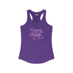 Flat lay thumbnail of Cotton Tank Top in color Solid Purple Rush on a white background