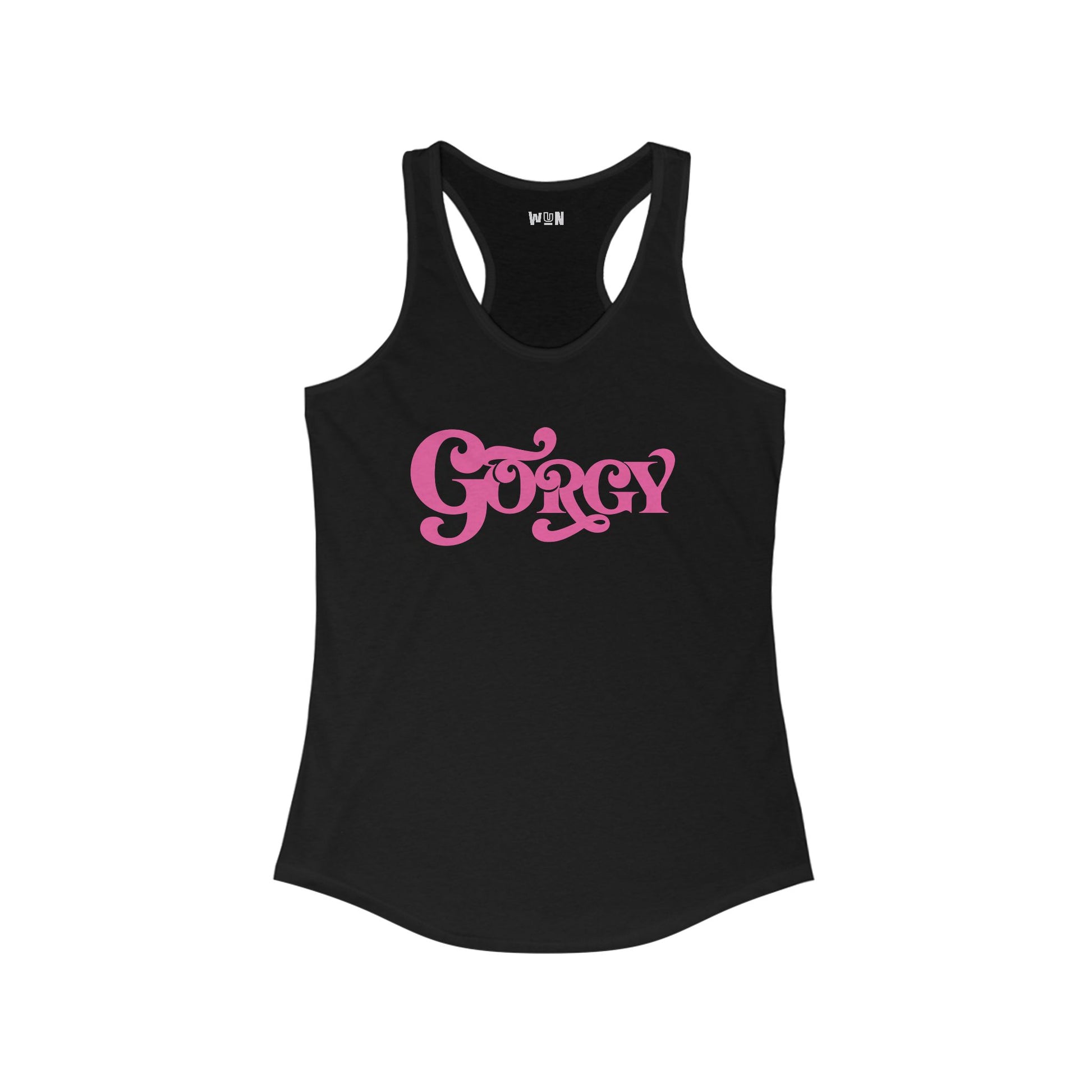 Gorgy Women's Curved Hem Racerback Tank Top