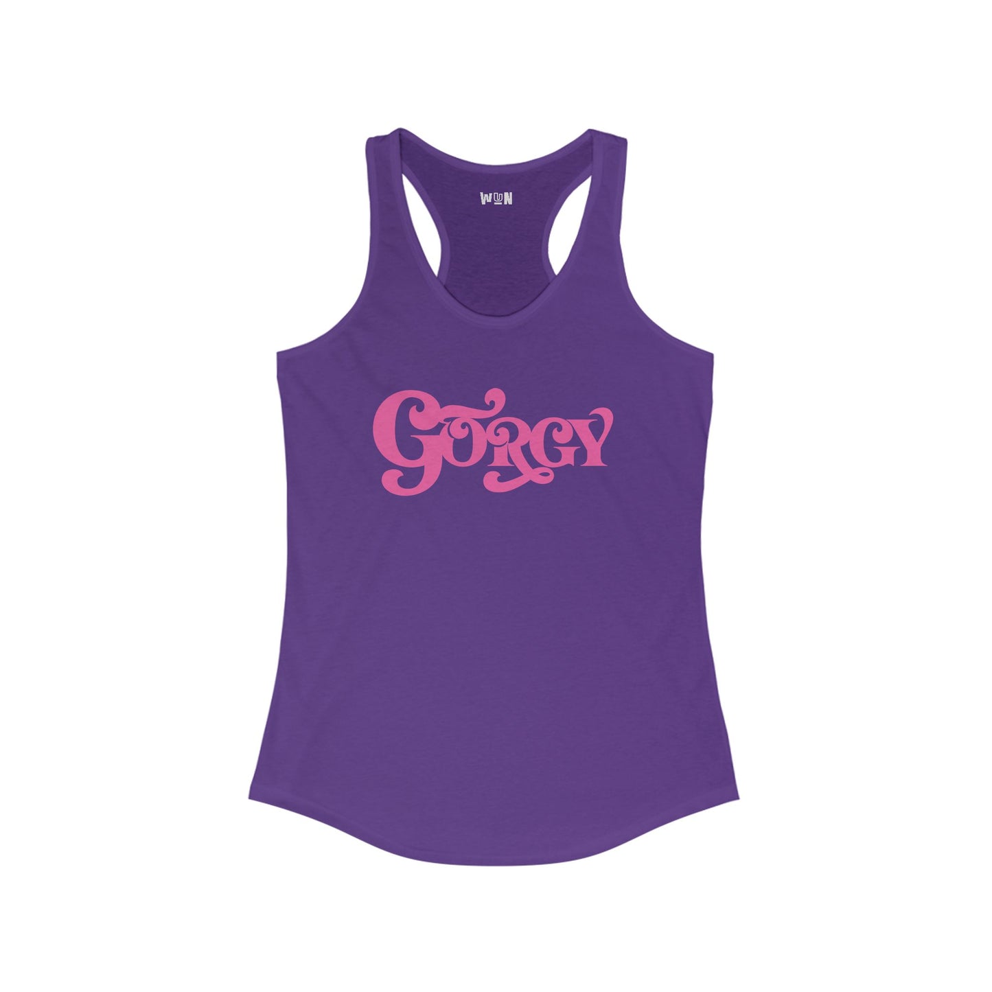 Gorgy Women's Curved Hem Racerback Tank Top