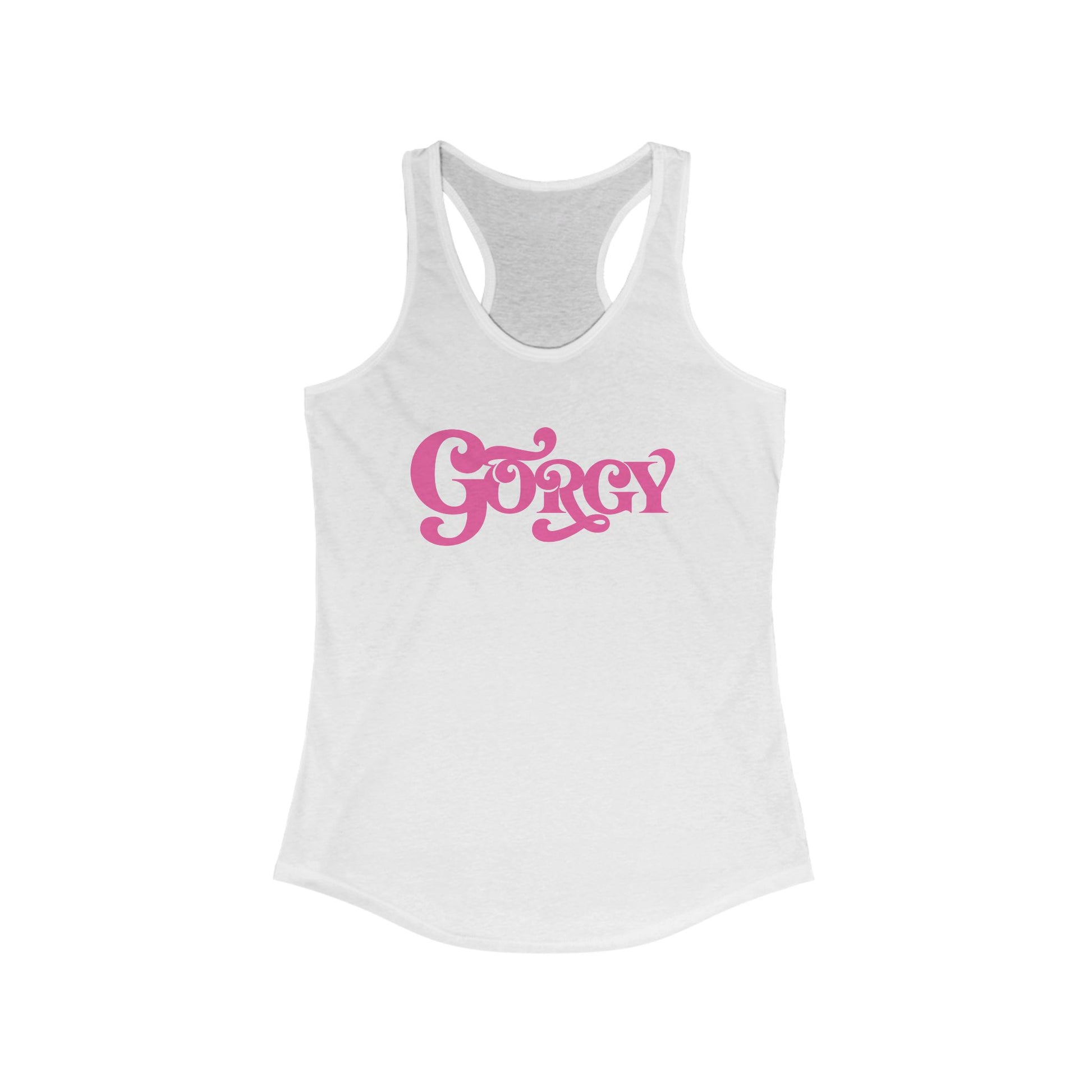 Gorgy Women's Curved Hem Racerback Tank Top