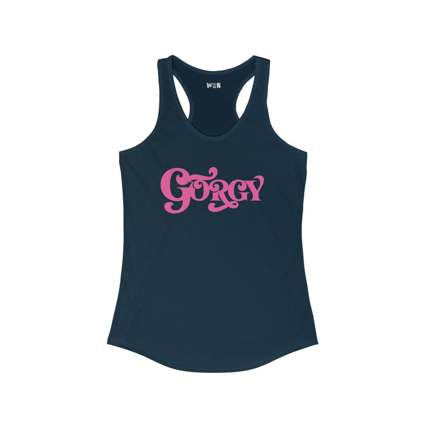 Gorgy Women's Curved Hem Racerback Tank Top