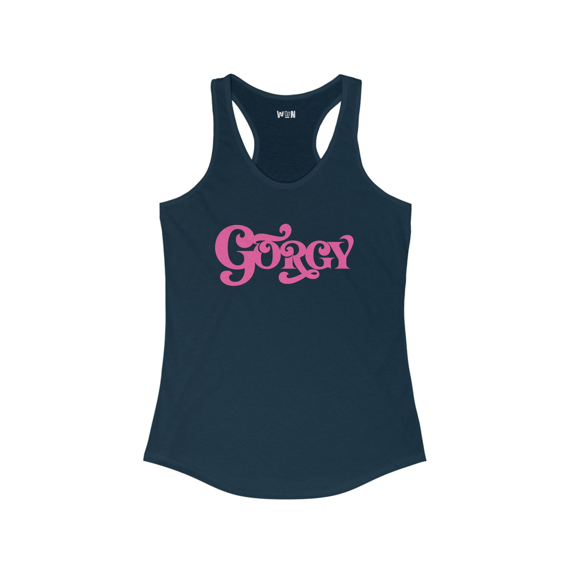 Gorgy Women's Curved Hem Racerback Tank Top