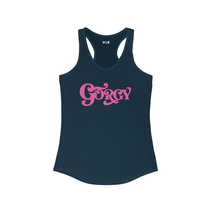 Gorgy Women's Curved Hem Racerback Tank Top