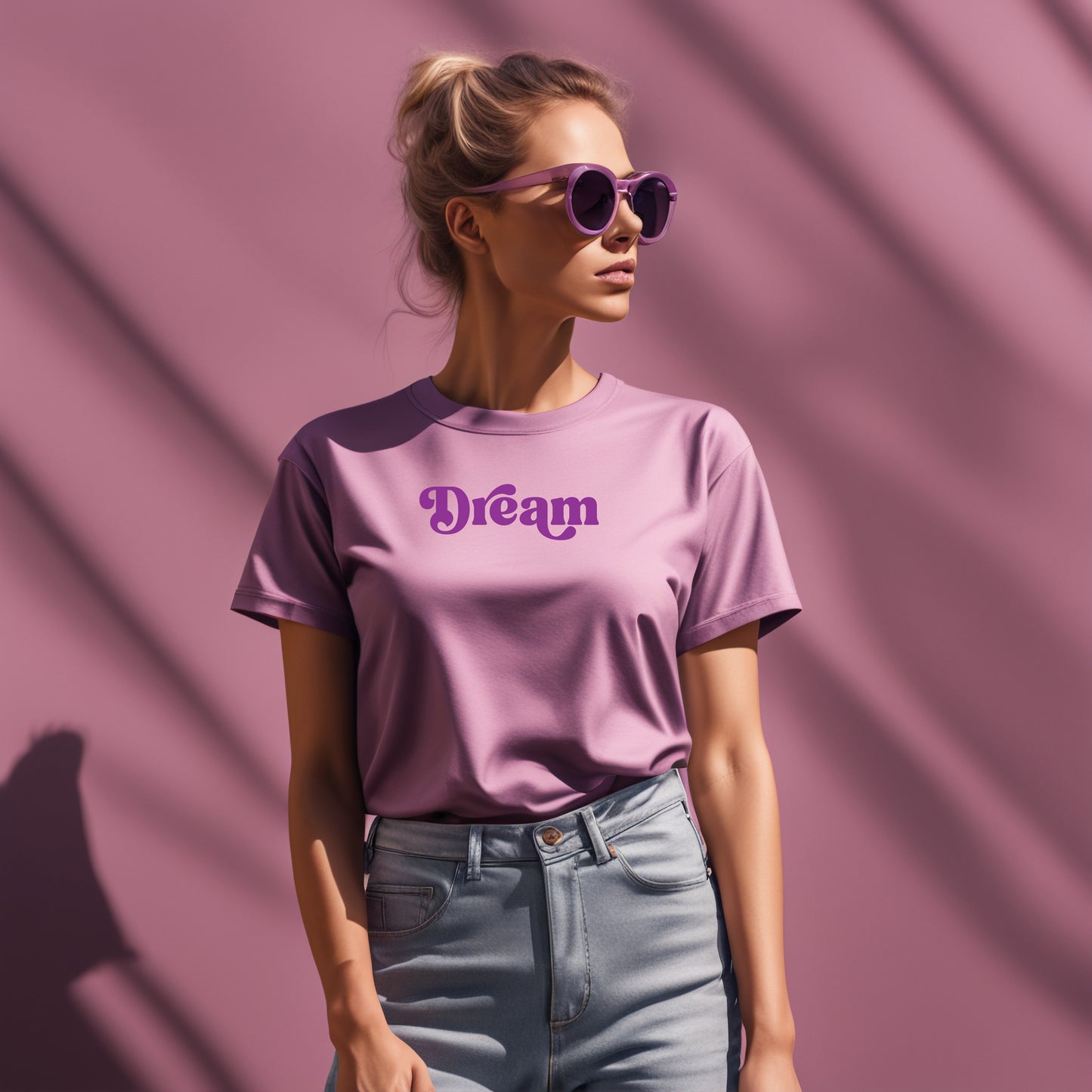 Beautiful & minimalistic 'Dream' aspiration short sleeve tee for women