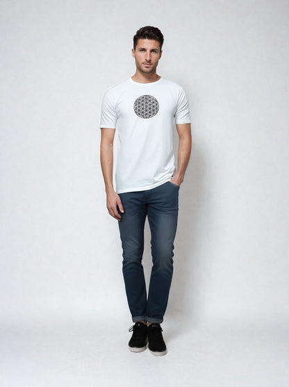 Vintage 'Flower of Life' Mens Short Sleeve Tee