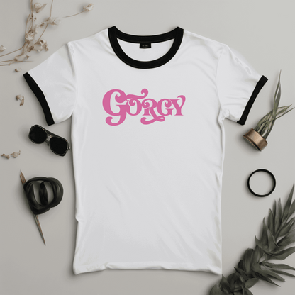 Gorgy Cotton Ringer Baseball Type Womens Tee