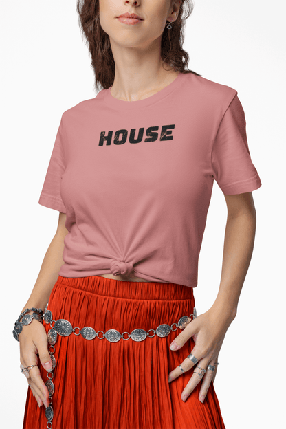 HOUSE Womens Jersey Tee for Clubbing & Dance Music Fans