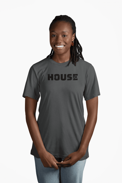 HOUSE Womens Jersey Tee for Clubbing & Dance Music Fans