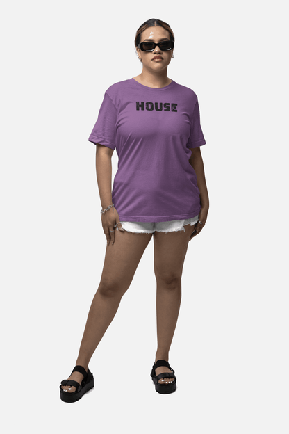 HOUSE Womens Jersey Tee for Clubbing & Dance Music Fans