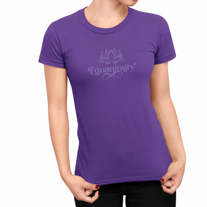 'Equanimity' Slim Fit Womens Spiritual tee